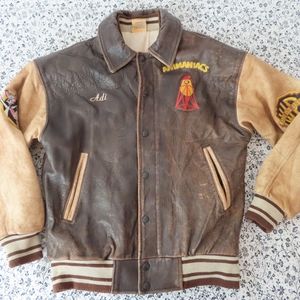 Rare animaniacs crew member leather jacket S